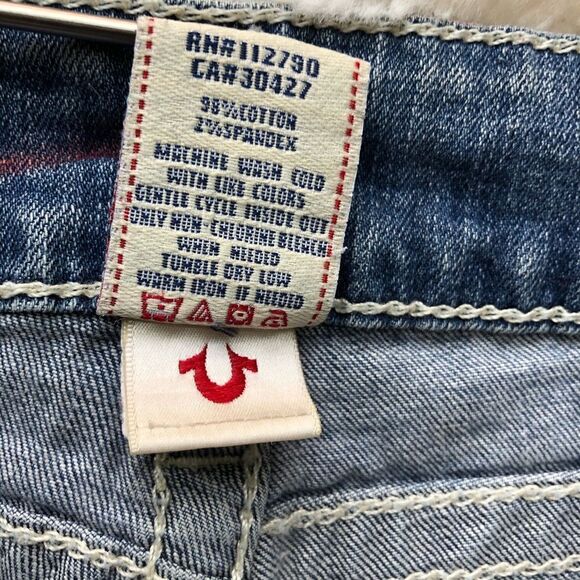 True Religion Straight Leg Flap Pockets Denim Jeans - Women’s 24 - Picture 9 of 11